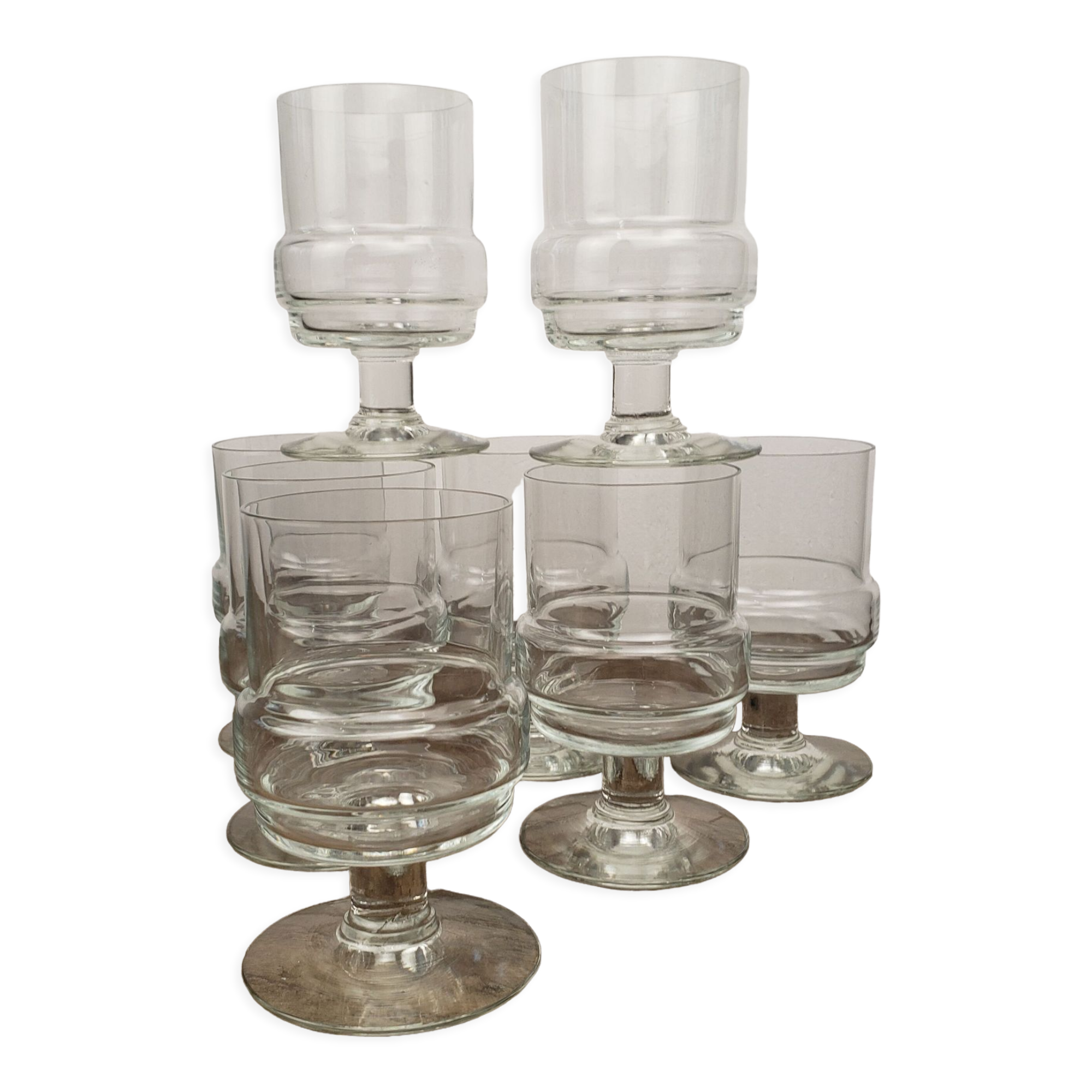 Vintage stemware x8
