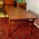 Scandinavian living room dining room table in teak, denmark 1960