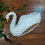 White Swan Cache Pot / Vase