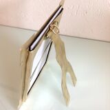 Brushed brass photo frame art deco style / 30s-40s