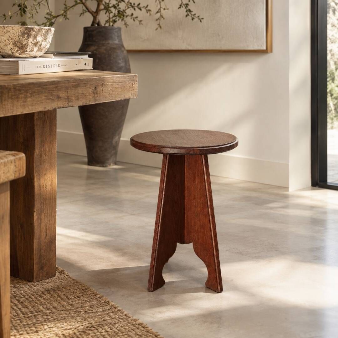 Architectural stool – Popular Art / Brutalist (circa 1930-1950) - Modernist furniture