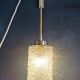 Vintage 60s brass pendant lamp with transparent glass bubbles
