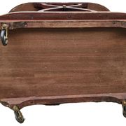 60s Mahogany Rolling Serving Trolley