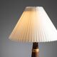 Scandinavian tapered copper and brass table lamp