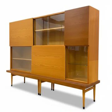 Retro cabinet / bookcase, Brussels style, 1960s