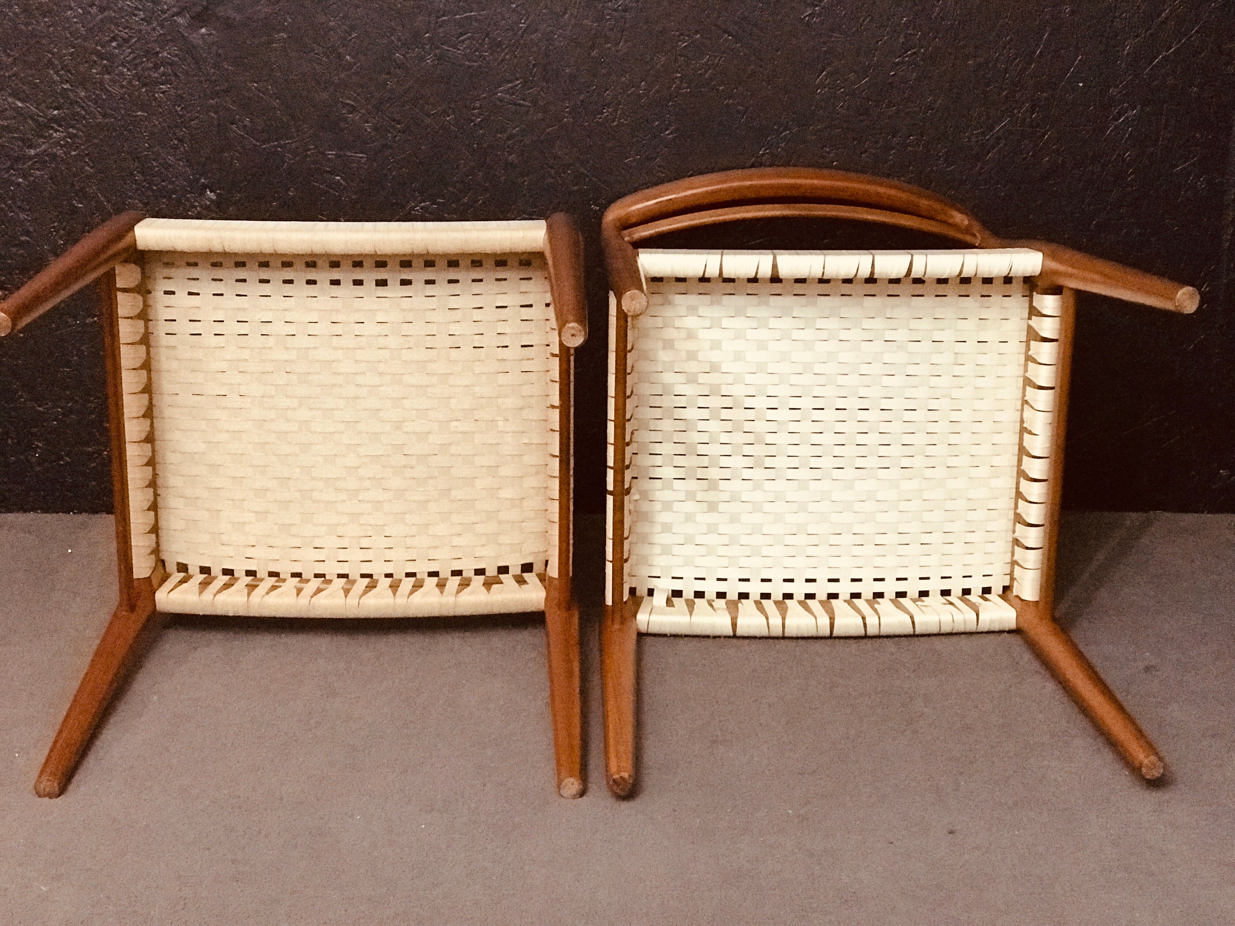 Set of 6 Norwegian Teak Dining Chairs by Alf Aarseth in teak.