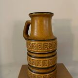 W Germany ochre ceramic vase.