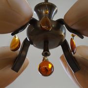 Art Deco chandelier by Paavo Tynell for Taito Oy, Finland, 1930s