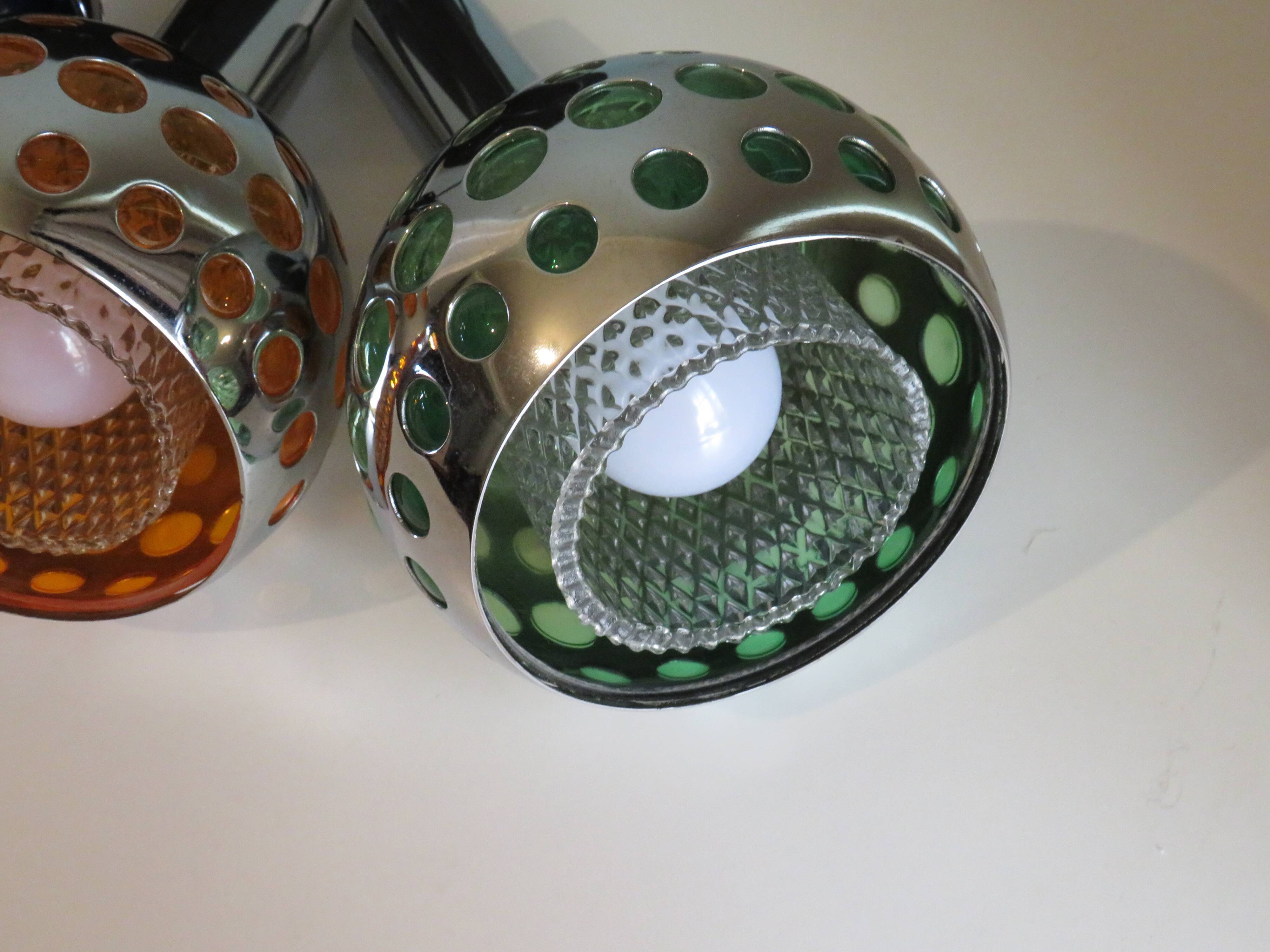 Mid Century Cascade suspension with 3 light points, Massive Belgium 1960