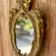 oval decorative wall mirror in Louis XV style