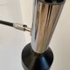 Chrome stem wall lamp from the 70s