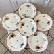 lot de 6 grandes assiettes plates Villeroy & Boch La Louvière fabrication belge en Terre de Fer débu