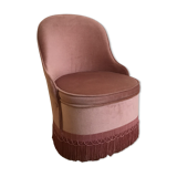 Toad style heater in original pink velvet with trunk