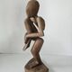 Wooden sculpture / statuette Zen character Yoga position