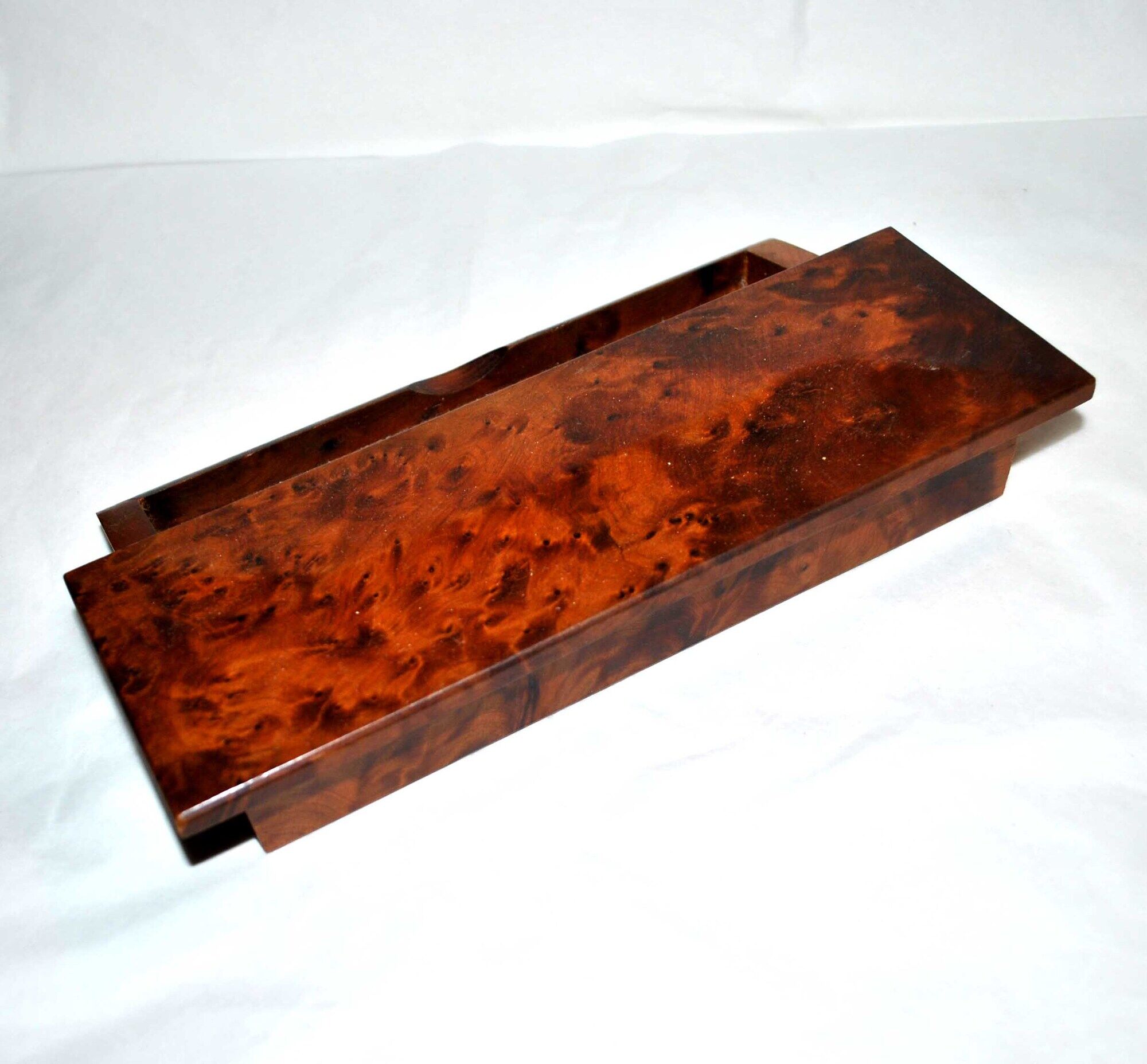 Wooden magnifying glass pen tray - Fountain pen pens in tuya