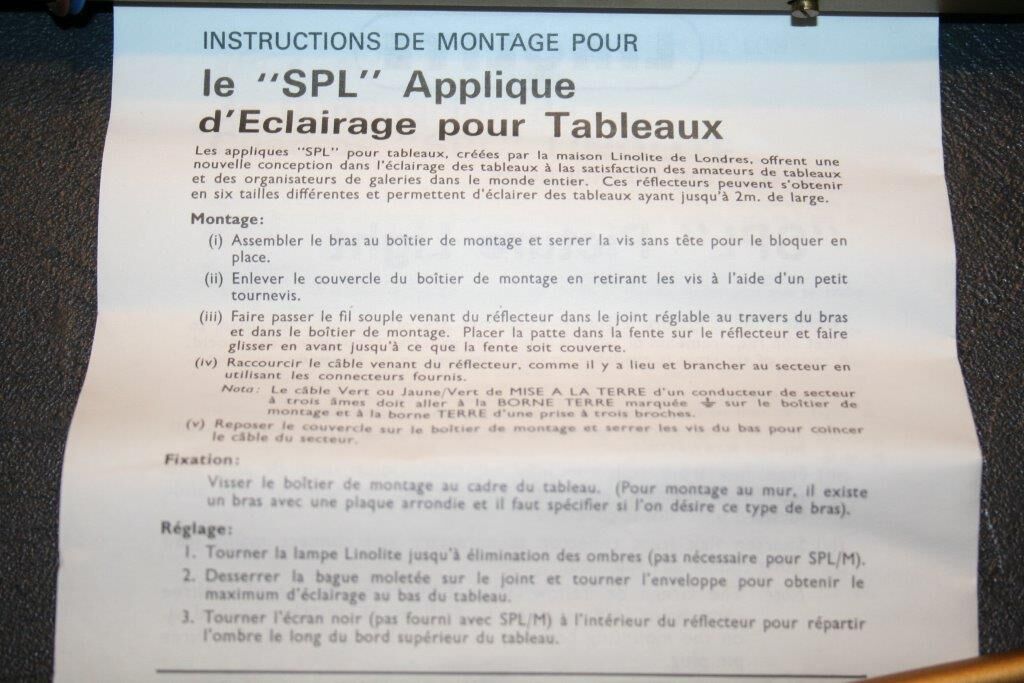 Wall light old golden light table