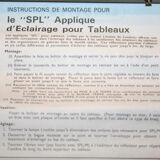 Wall light old golden light table