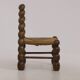 Vintage low chair in solid wood (oak) Dlg Dudouyt Circa 1960