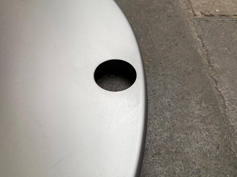 Postmodern side table from the Drift series by Walter Knoll, 1990s.