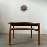 Old coffee table wood design 60s Italy vintage