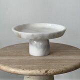 Marble pedestal dish