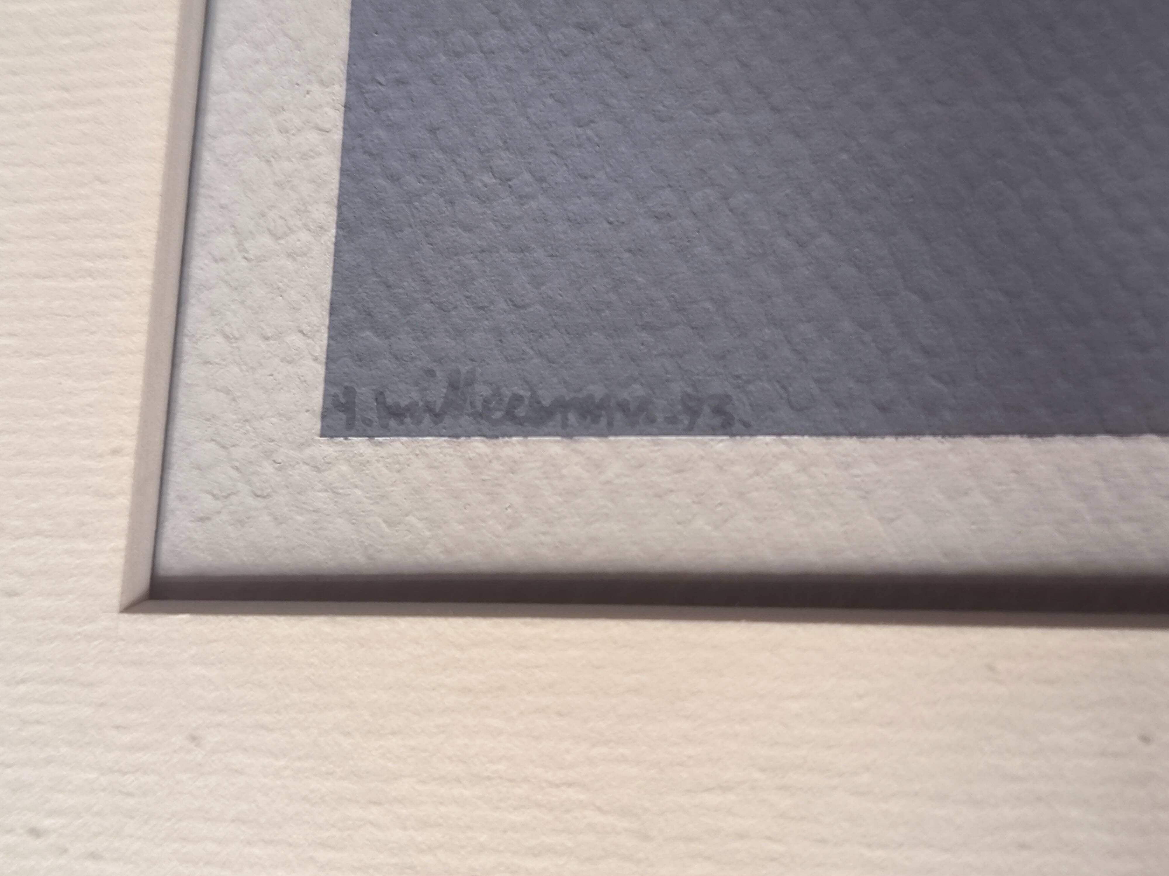 Yves Millecamps acrylic signed and dated