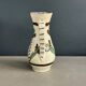Vintage ceramic vase with handle, glazed with patterns - Ref 1280