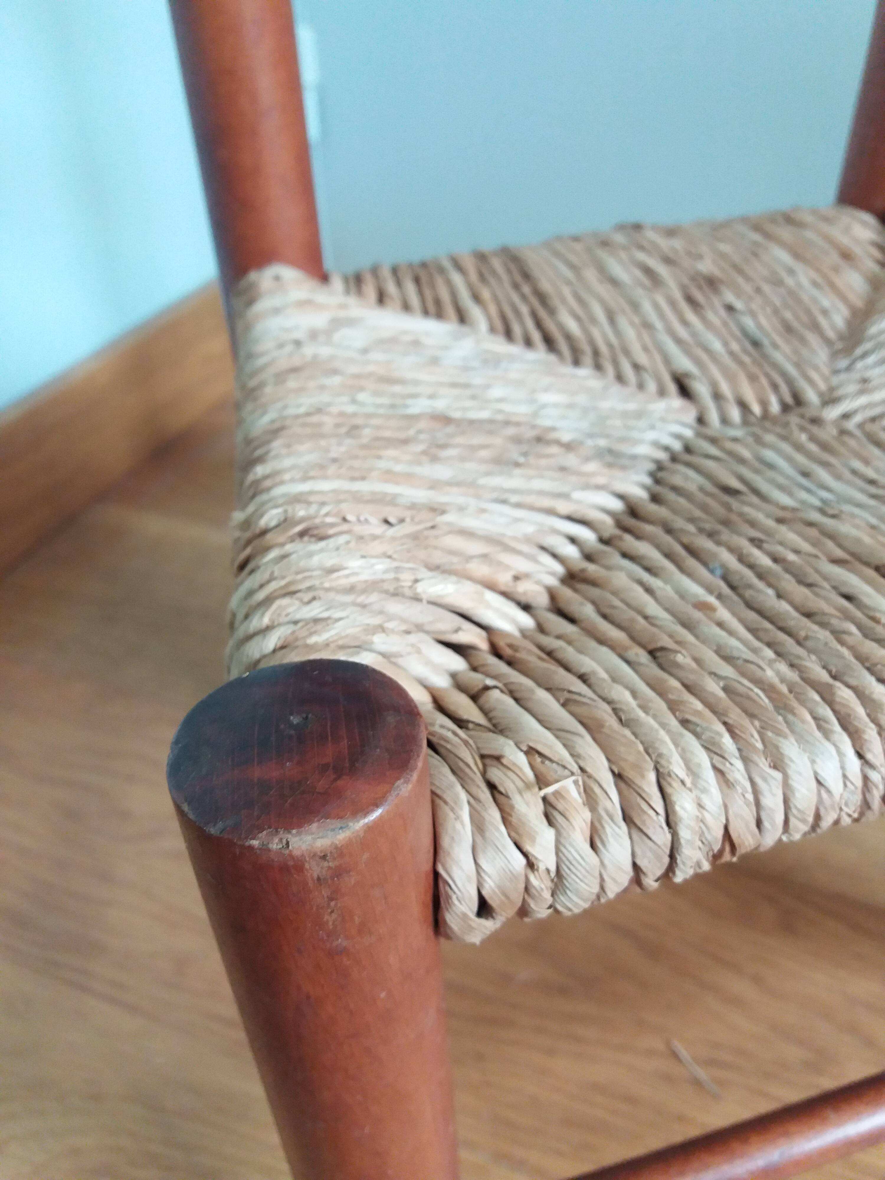 Children's straw chair