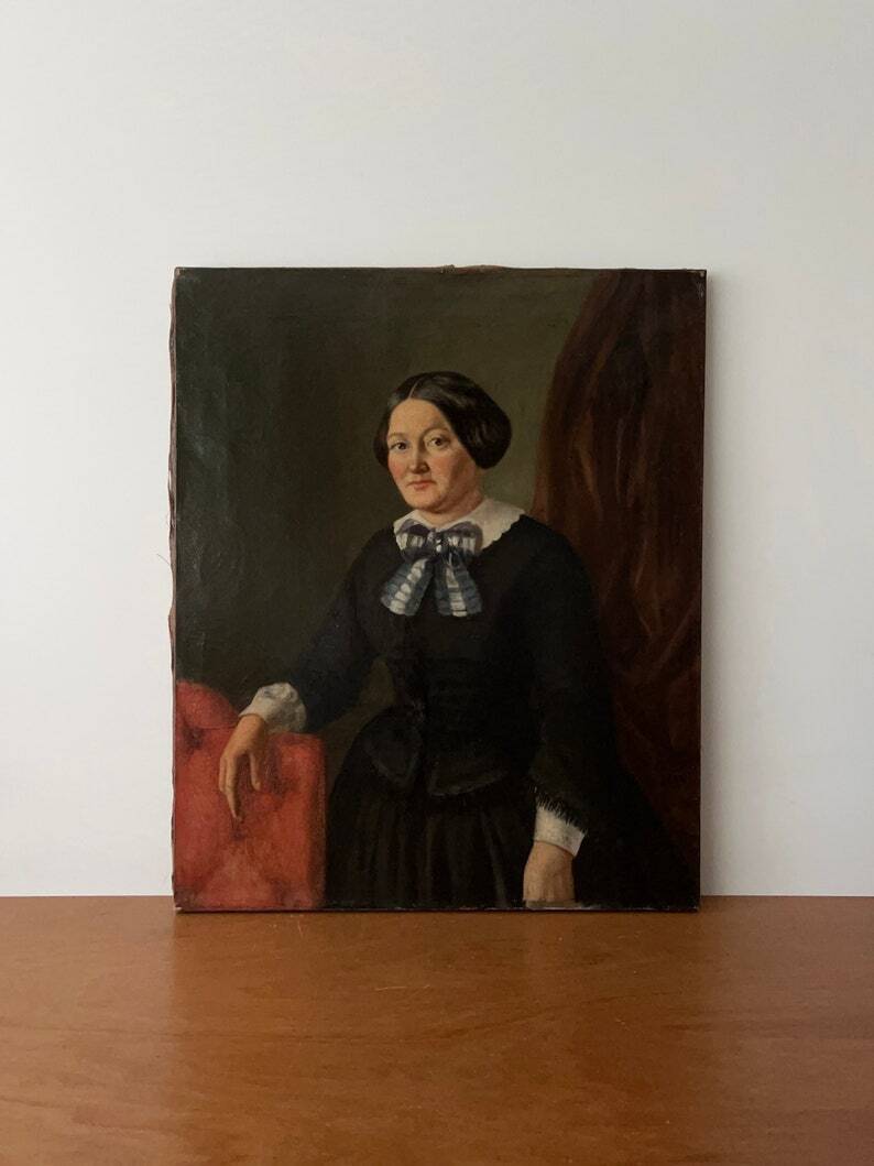 Portrait d'une femme du 19ème siècle, encadré