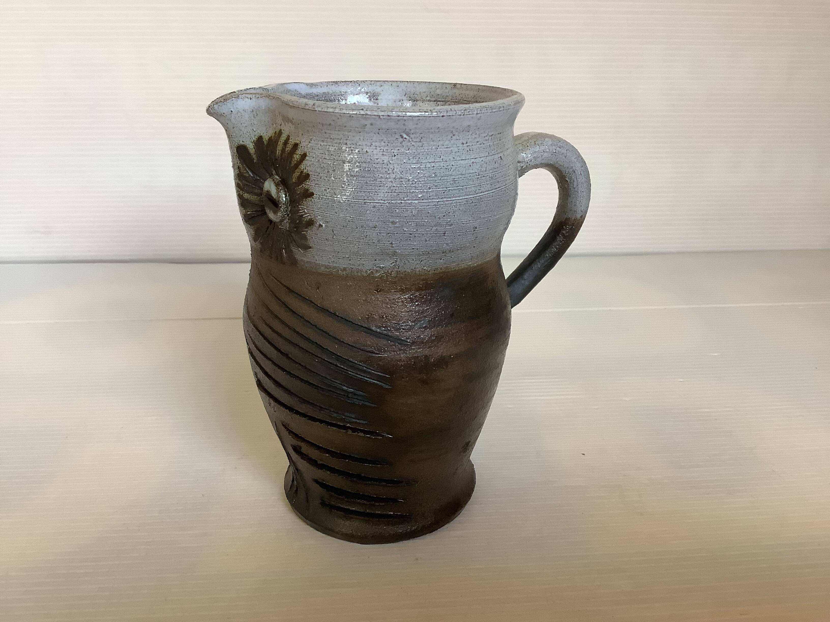 Small owl pitcher ceramic