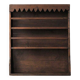 Solid wood wall shelf, Folk art, around 1900