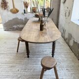 Oval farmhouse table 250cm pine