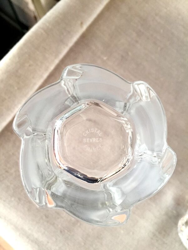 Suite de 4 verres a orangeade cristal de sevres