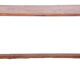 Ancient Burmese teak bench with metal base