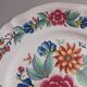 Large vintage round plate in earthenware. Sarreguemines model Vence. 31 cm.