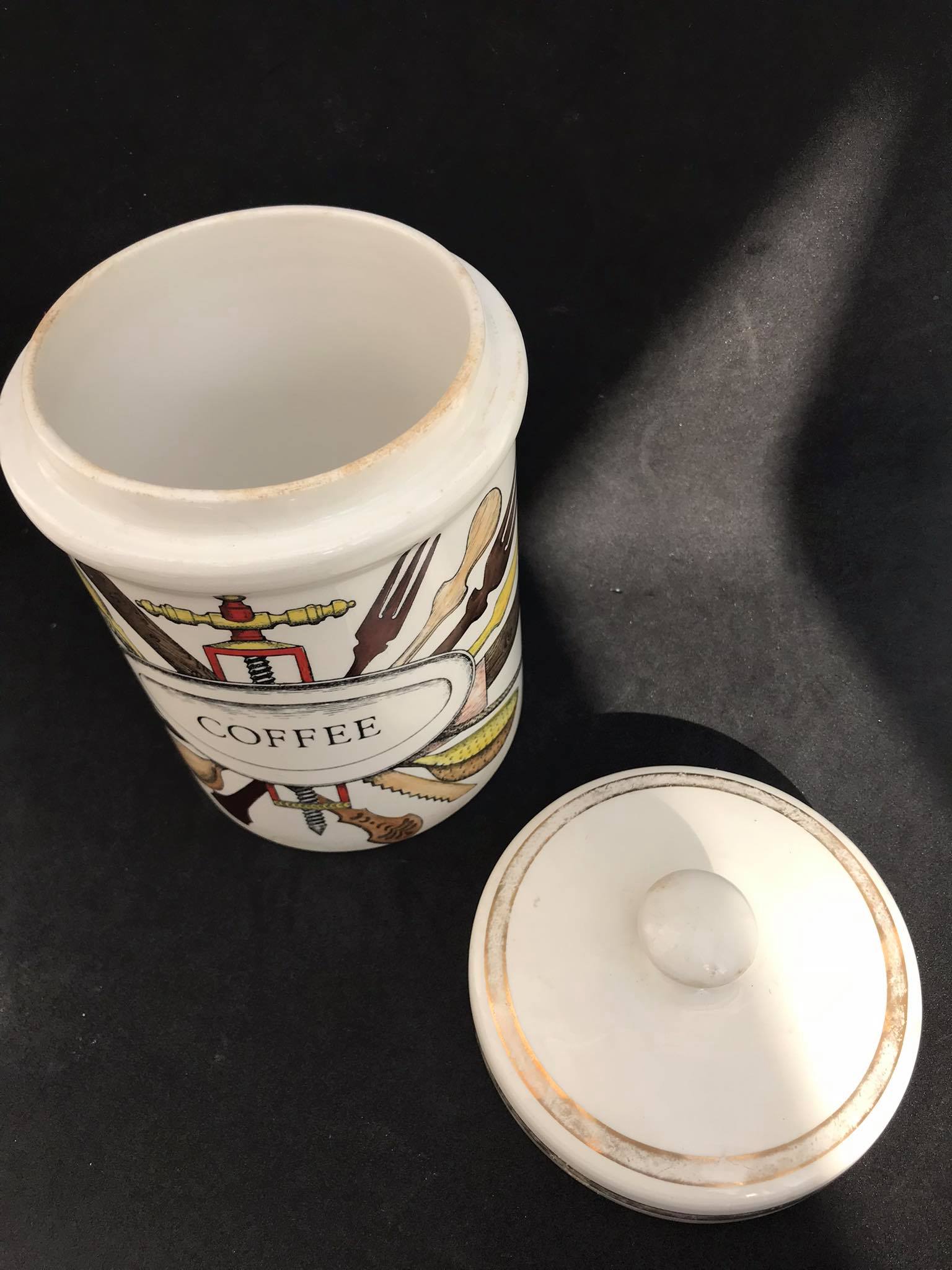 Fornasetti coffee jar