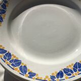 10 Colette HBCM blue and saffron dinner plates