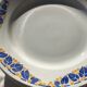 10 Assiettes plates Colette HBCM bleu et safran