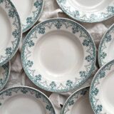 10 earthenware soup plates "Cahors" Saint Amand