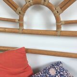 Vintage rattan headboard