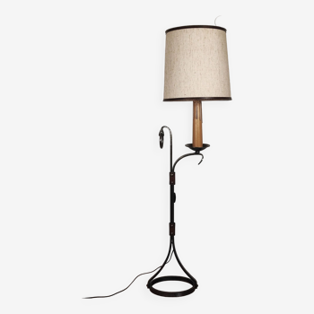 Wrought iron floor lamp Jean-Pierre Ryckaert