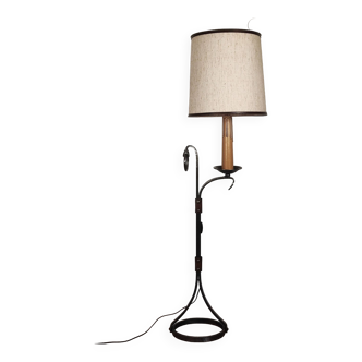 Wrought iron floor lamp Jean-Pierre Ryckaert