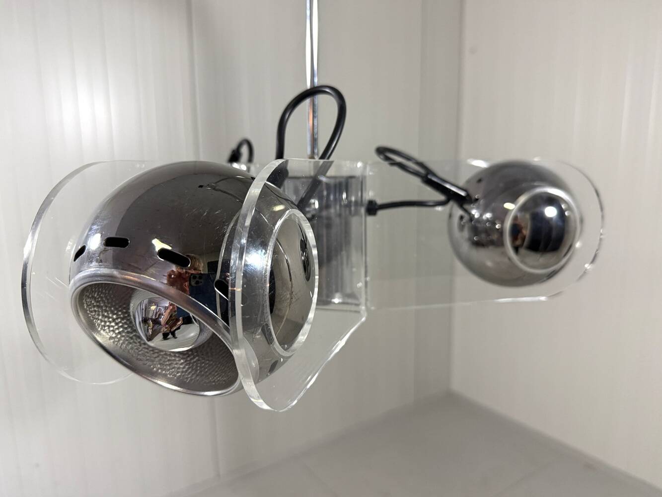 Gino Sarfatti style plexiglass hanging lamp 1970’s