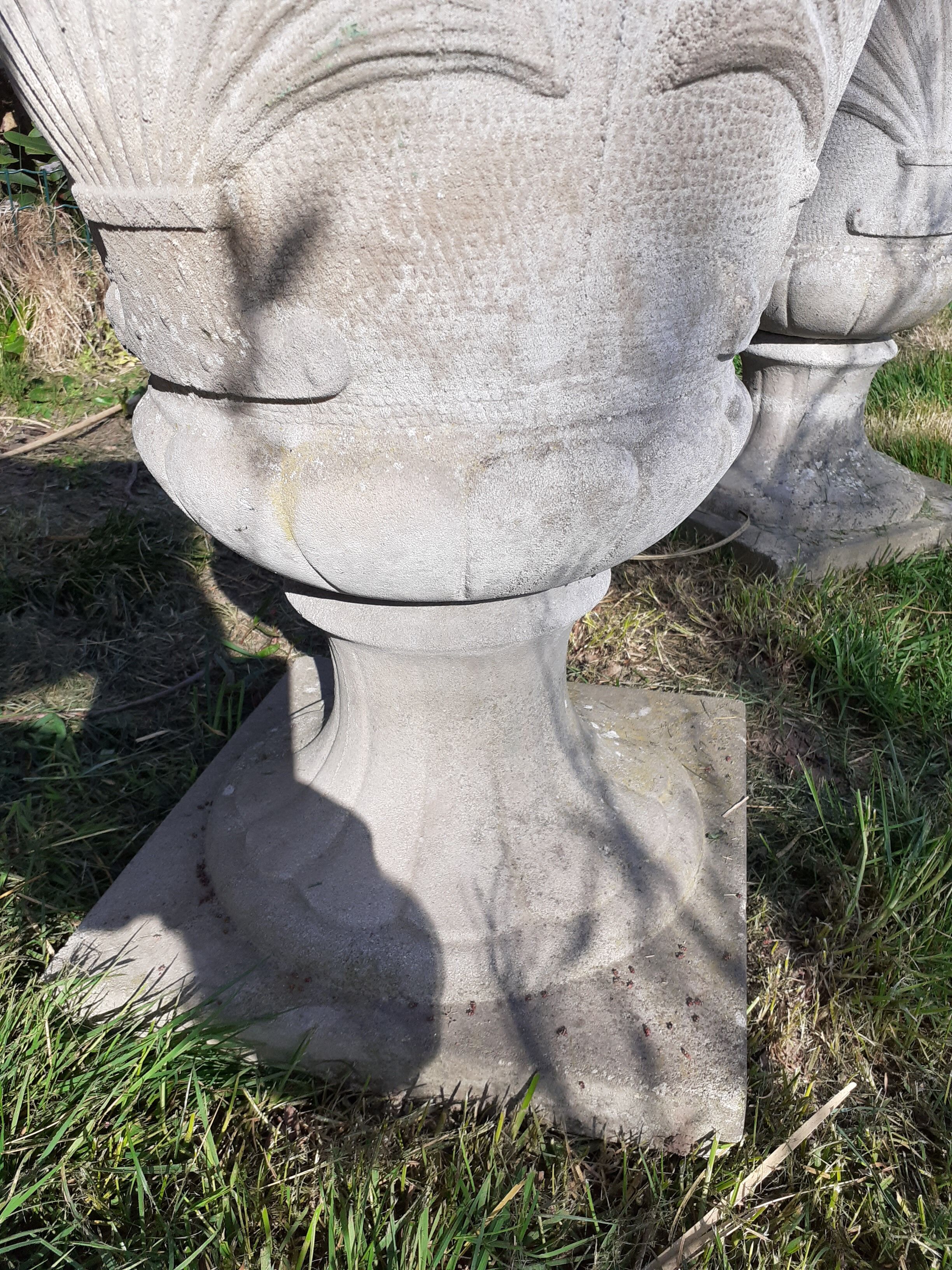 Pair of medieval stone planters