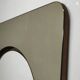 1970s Italian Space Age Smoked Glass and Circular Wall Mirror