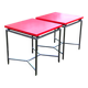 Red square tables