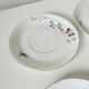 Set of 6 Limoges porcelain cups Barny Rigoni & Langle - 19th century