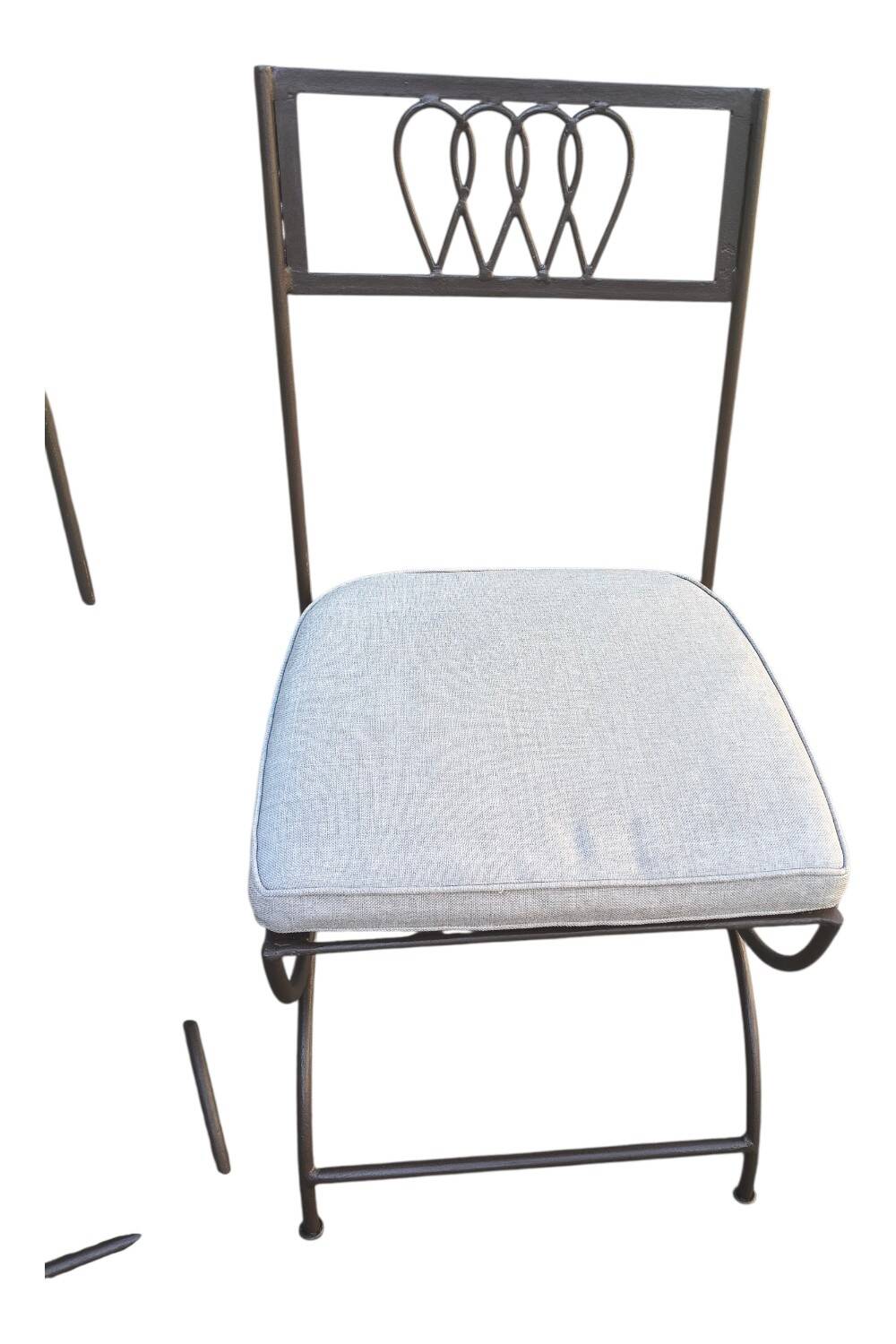 Vintage wrought iron chairs