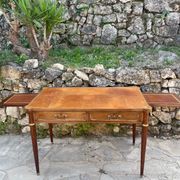 Louis XVI style mahogany flat desk from the late 19th century