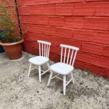 Pair of kids bistro chairs in great vintage condition
